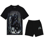 FesFas dark knight-print T-shirt Set | Black