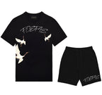 FesFas crane-print T-shirt | Black