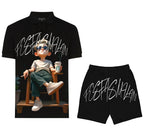 FesFas chill boy-print Polo Set | Black