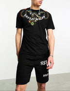 FesFas viper-print T-shirt | Black
