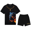 FesFas egypt panther-print T-shirt Set | Black