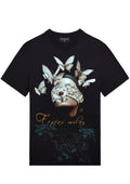 FesFas butterfly-print T-shirt | Black