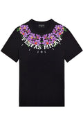 FesFas violet flowers-print T-shirt | Black | Men