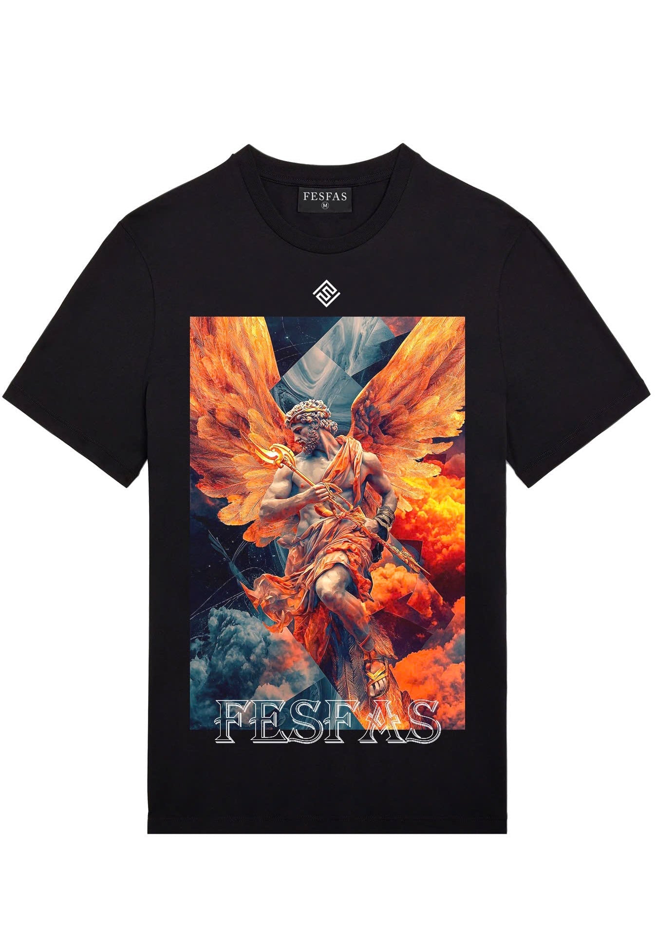 FesFas God-print T-shirt | Black
