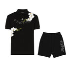 FesFas Floral-print Polo Shirt | Black