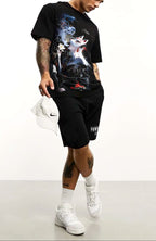 FesFas japanese tattoo-print T-shirt | Black