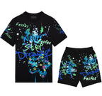 FesFas graphic-print T-shirt Set | Black