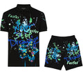 FesFas Hologram-print Polo Set | Men | Black