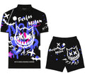 FesFas Hologram-print Polo Set | Men | Black