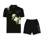 FesFas Floral-print Polo Shirt | Black
