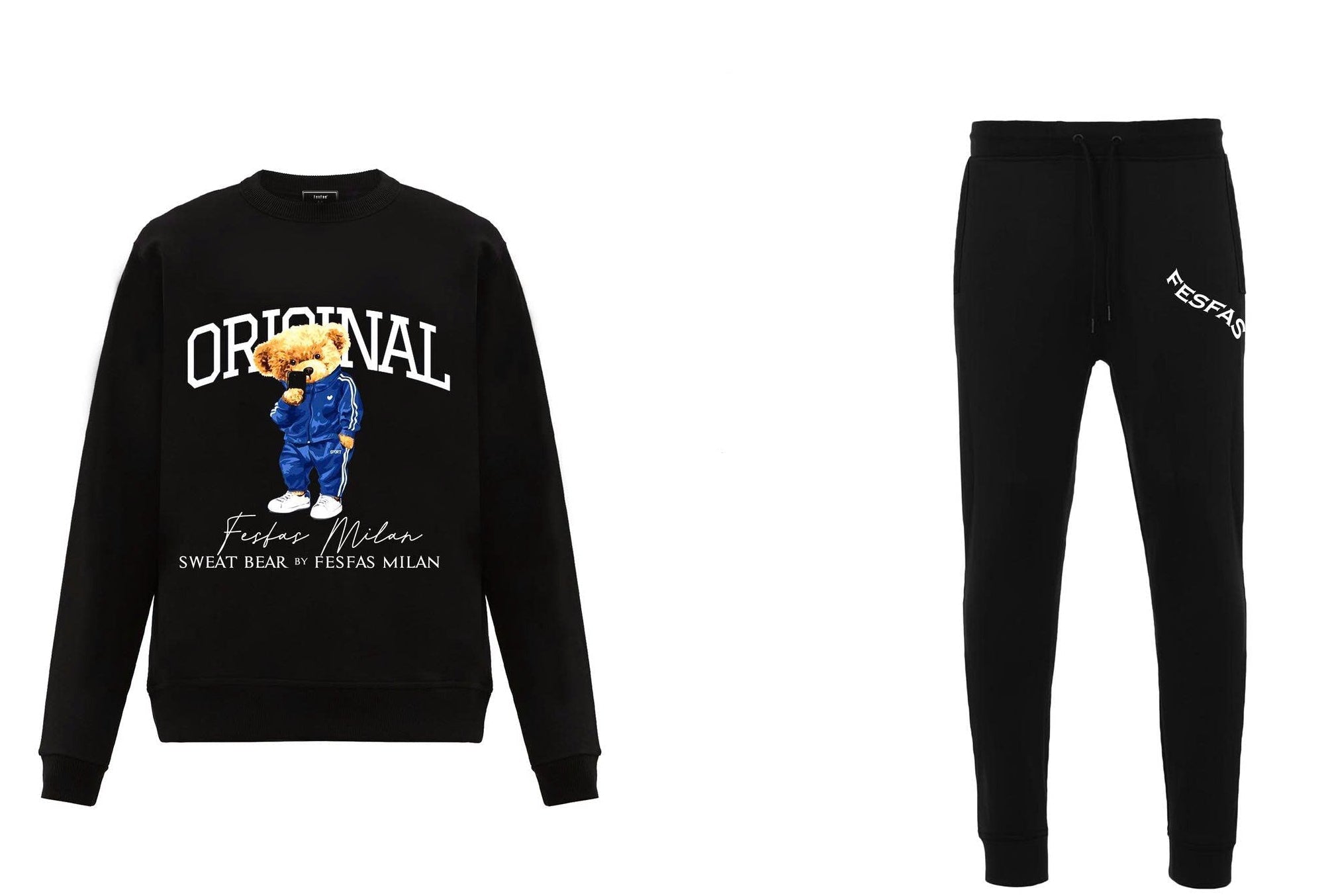 FesFas Drawstring Joggers | Black