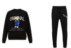 FesFas Bear-print Sweatshirt Set | Black