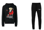 FesFas Bear-print Hoodie Set | Black