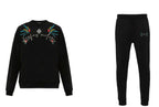 FesFas Graphic-print Sweatshirt Set | Black