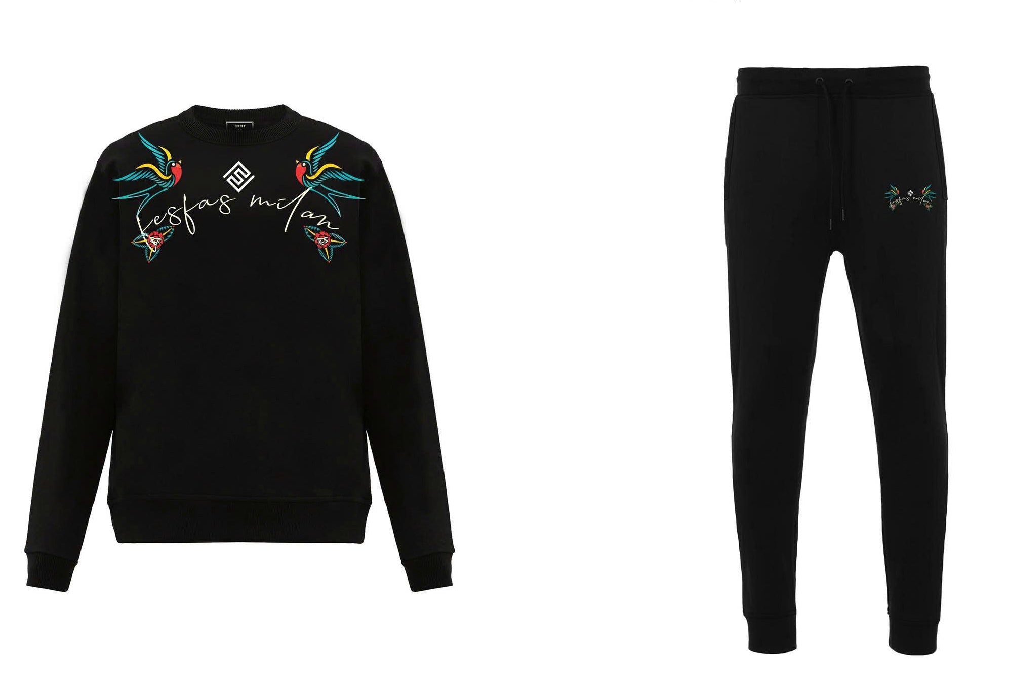 FesFas Drawstring Joggers | Black