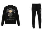 FesFas Bear-print Sweatshirt Set | Black