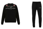 FesFas Graphic-print Sweatshirt Set | Black