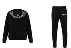 FesFas Graphic-print Sweatshirt Set | Black