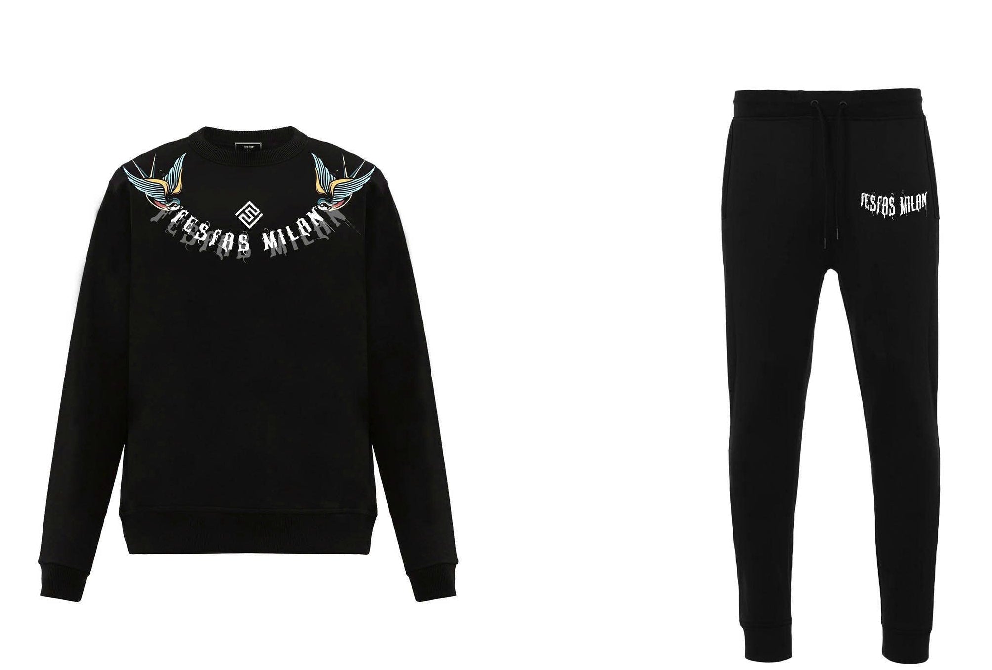 FesFas Drawstring Joggers | Black