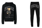FesFas Bear-print Hoodie Set | Black
