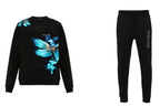 FesFas Dragonfly-print Sweatshirt Set | Black