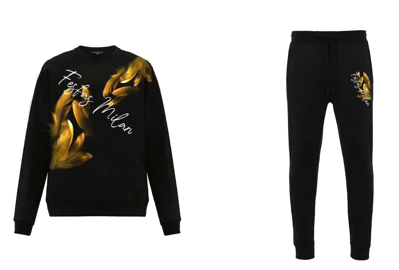FesFas Drawstring Joggers | Black