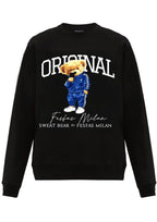 FesFas Bear-print Sweatshirt Set | Black