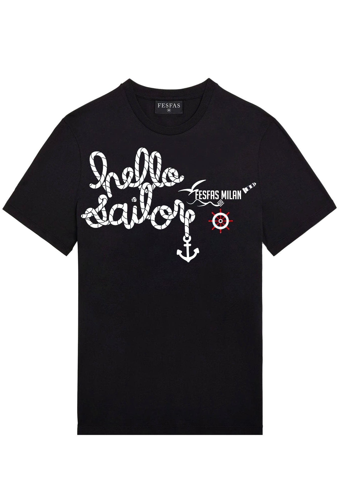 FesFas graphic-print T-shirt | Black | Men
