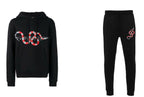 FesFas Snake-print Hoodie Set | Black