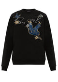 FesFas crane-print Sweatshirt | Black