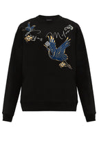 FesFas crane-print Sweatshirt | Black