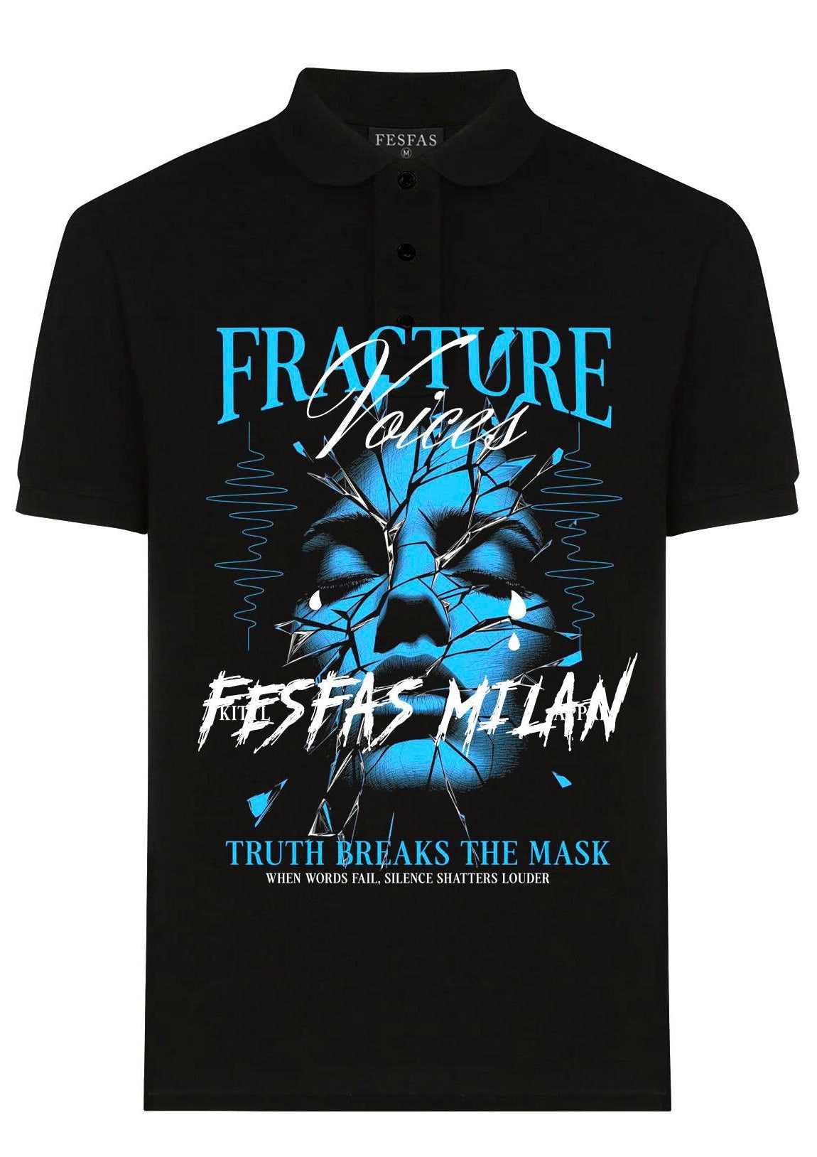 FesFas graphic-print Polo Shirt | Black