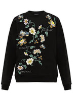 FesFas Flower-print Sweatshirt | Black