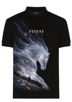 FesFas light horse-print Polo Shirt | Black