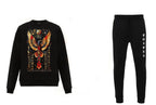 FesFas Eagle-print Sweatshirt Set | Black
