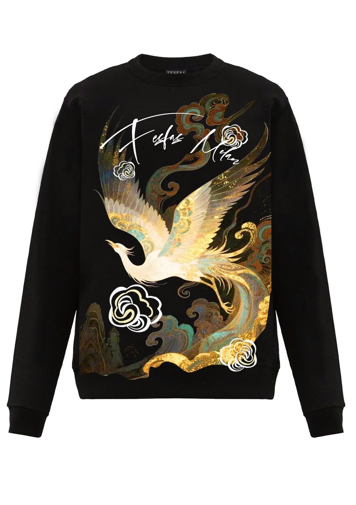 FesFas phoenix-print Sweatshirt | Black