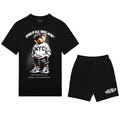 FesFas sport bear-print T-shirt Set | Black