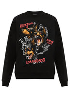 FesFas cerberus-print Sweatshirt | Black
