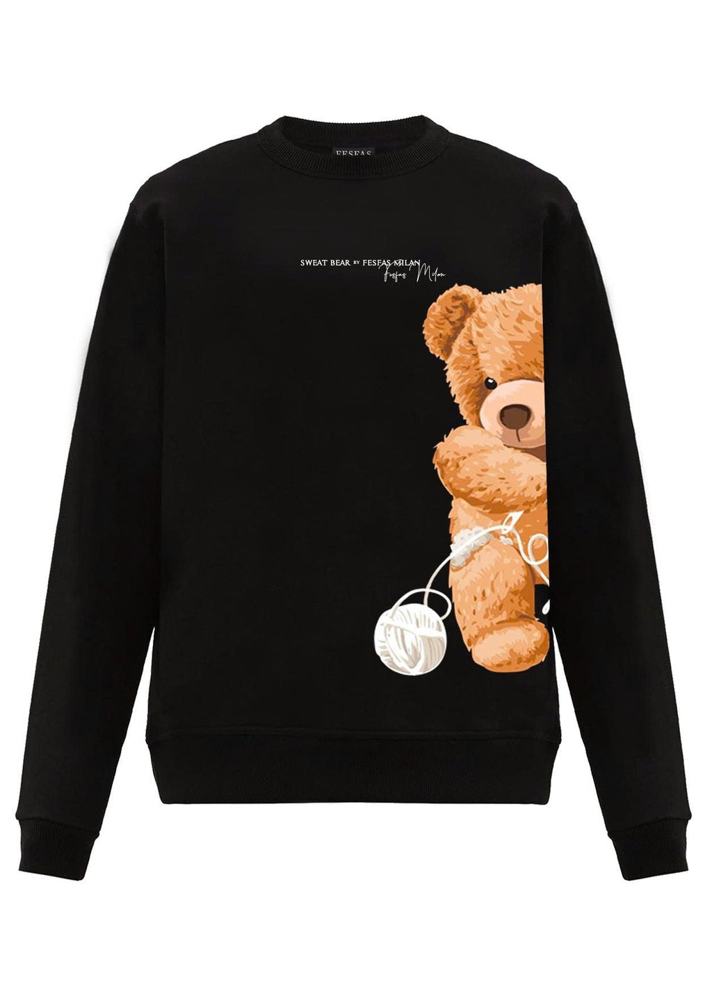 FesFas bear-print Sweatshirt | Black