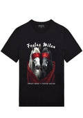 FesFas horses-print T-shirt | Black