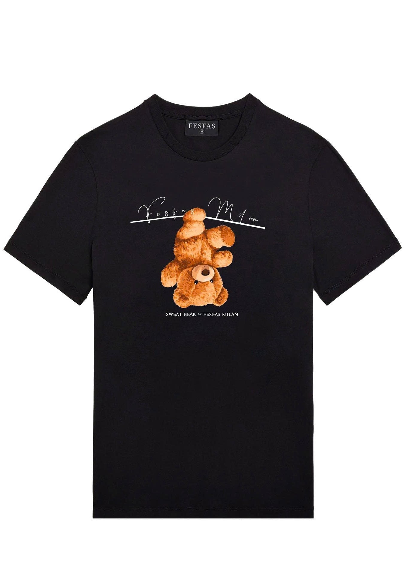FesFas teddy bear-print T-shirt | Black | Men