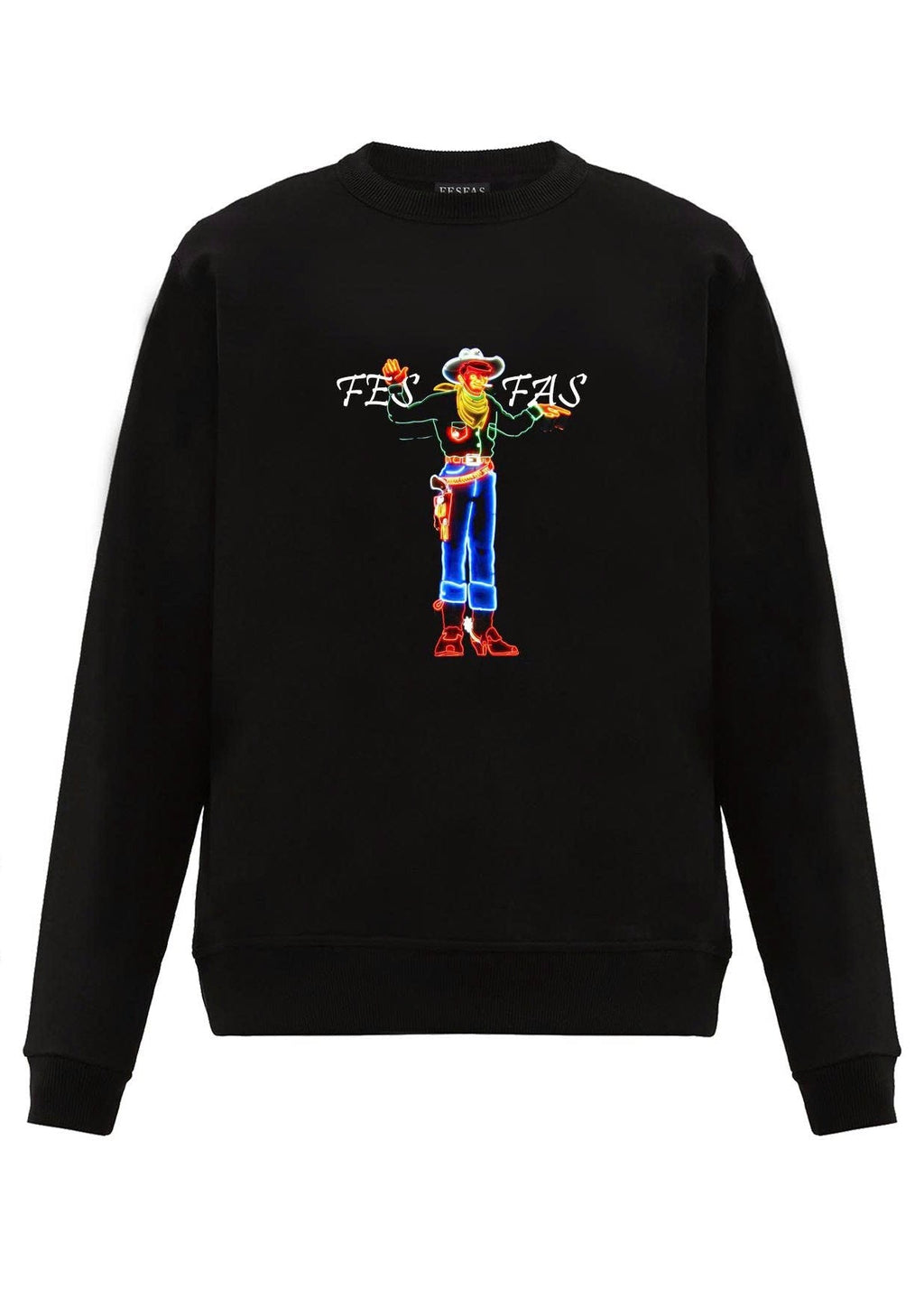 FesFas graphic-print Sweatshirt | Black | Men