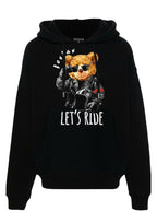 FesFas bear-print Hoodie | Black