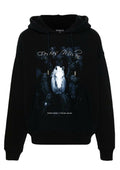 FesFas night horse-print Hoodie | Black