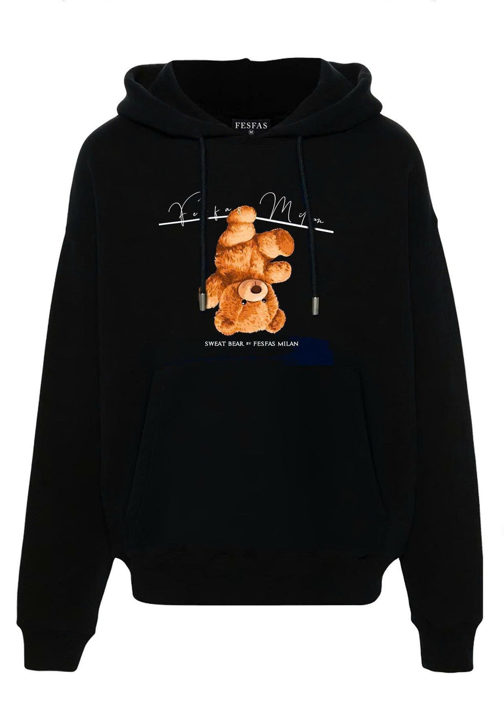 FesFas teddy bear-print Hoodie | Black