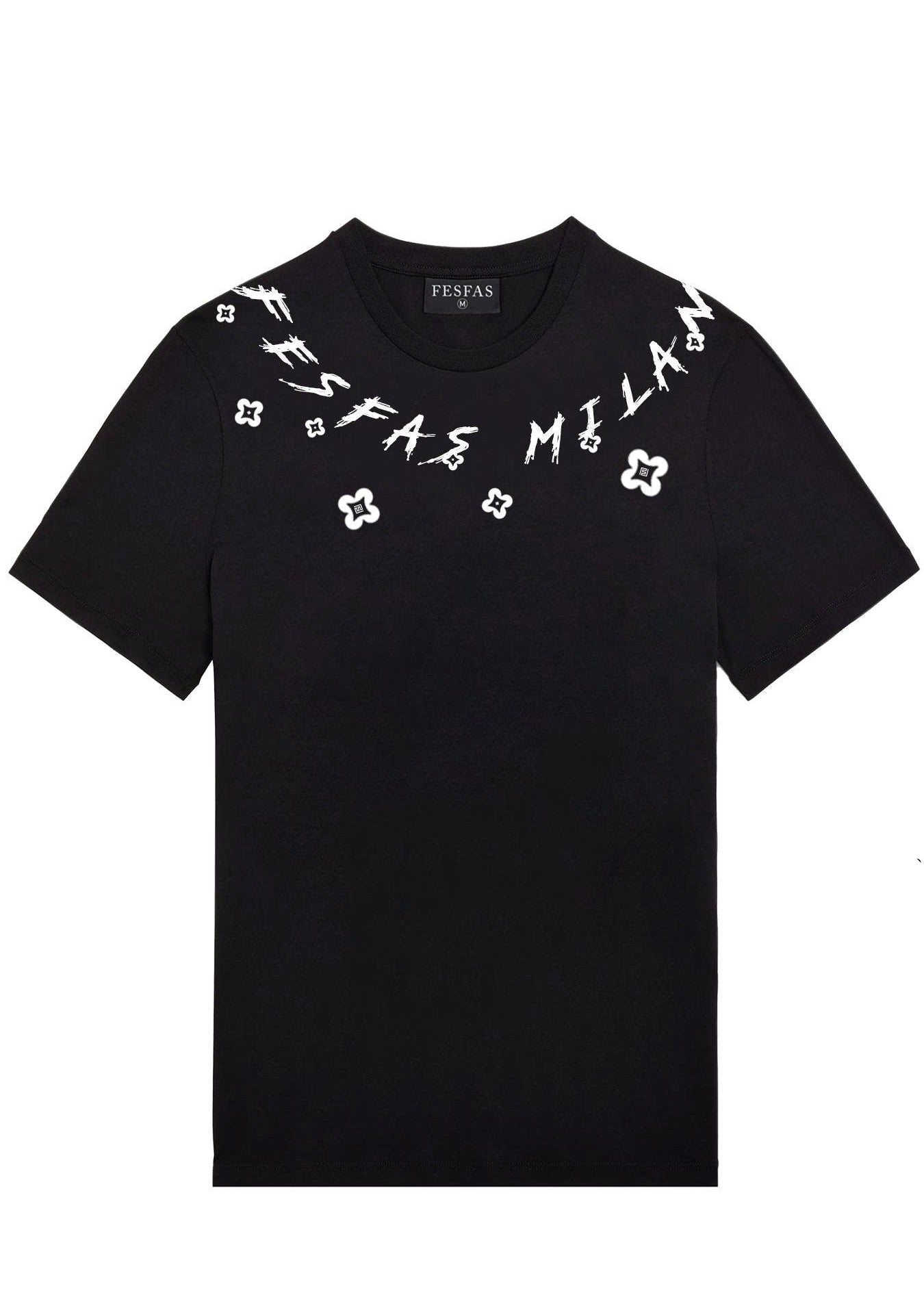 FesFas graphic-print T-shirt | Black