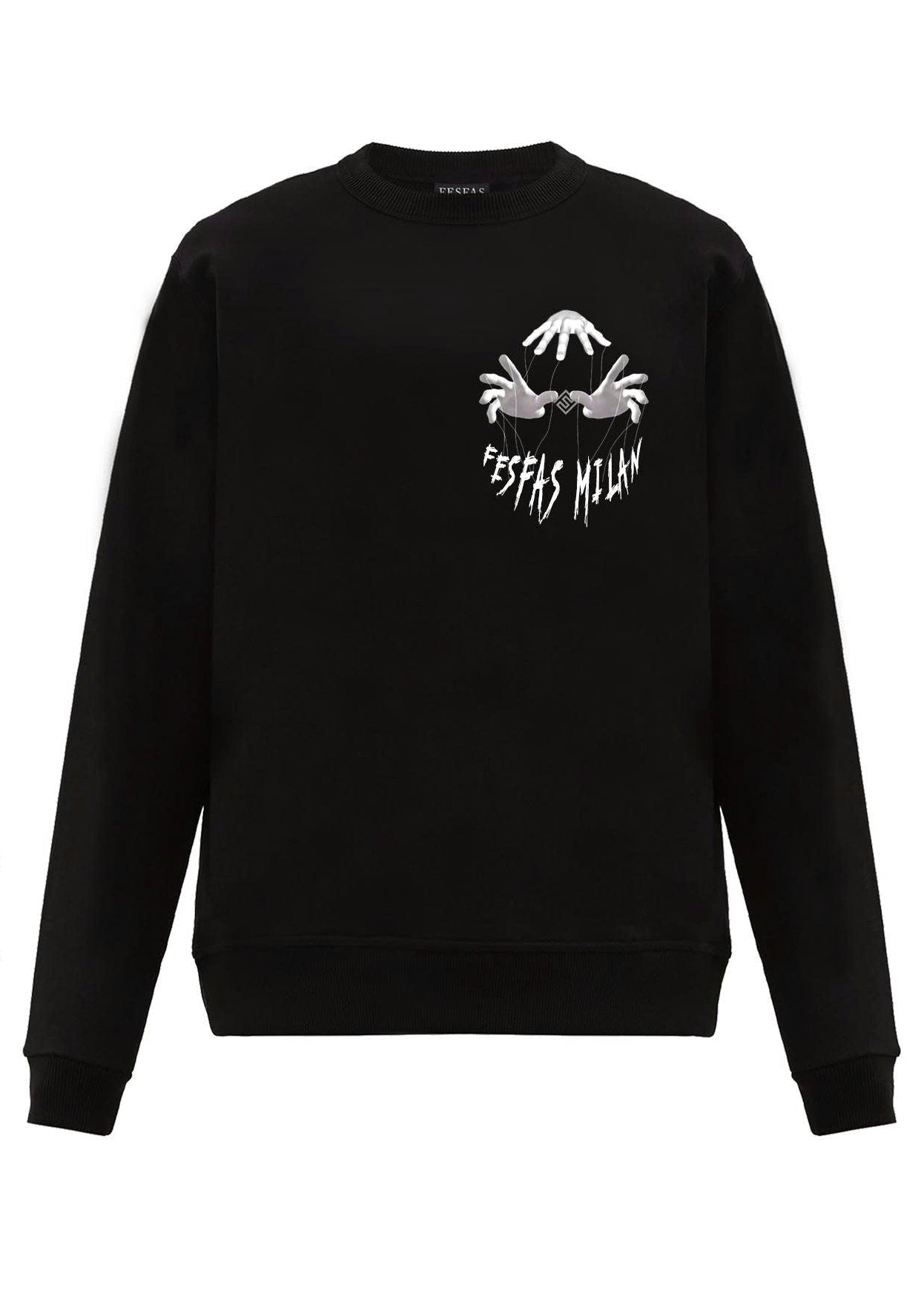 FesFas hands-print Sweatshirt | Black
