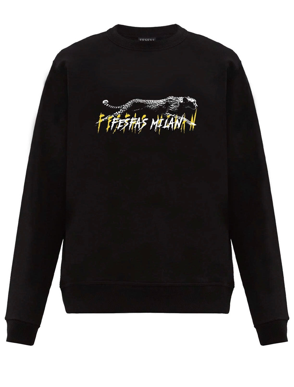 FesFas panther-print Sweatshirt | Black