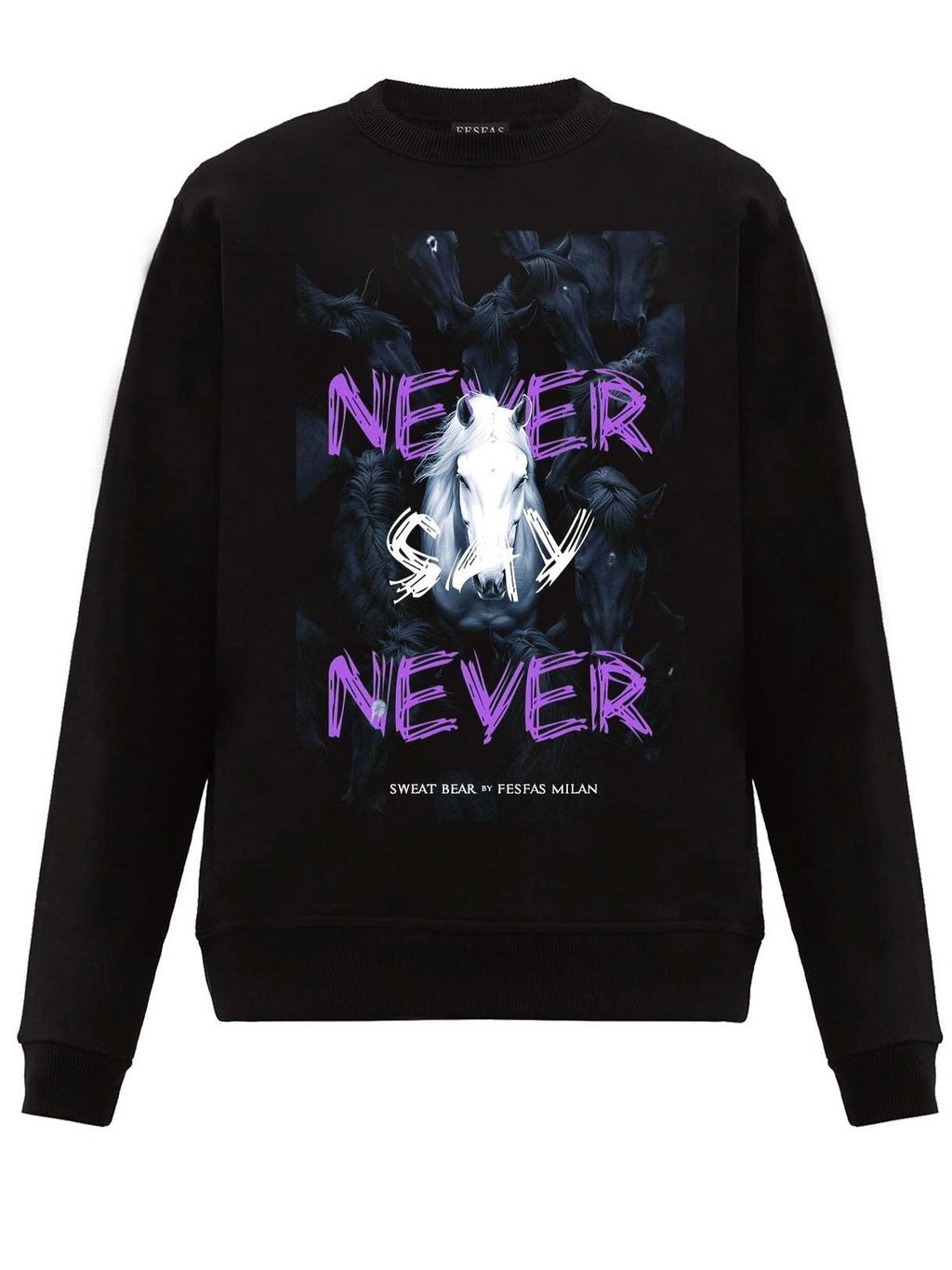 FesFas horse-print Sweatshirt | Black