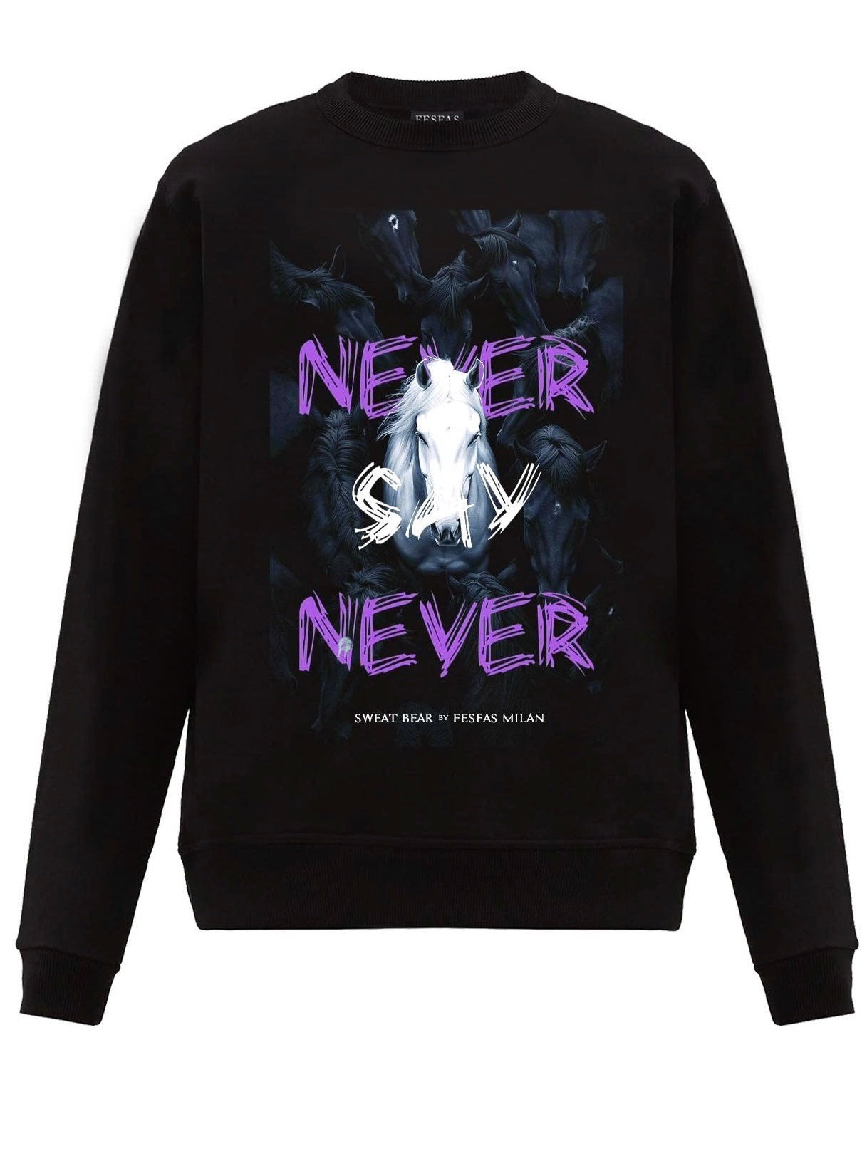 FesFas horse-print Sweatshirt | Black